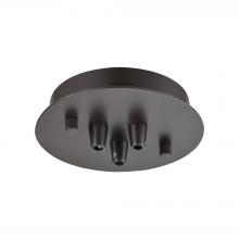  3SR-OB - Pendant Options 3 Light Small Round Canopy in Oil Rubbed Bronze