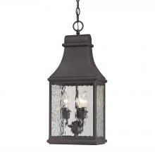  47074/3 - Forged Jefferson 3-Light Outdoor Pendant in Charcoal