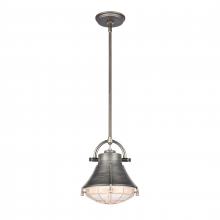 ELK Home Plus 67765/1 - Urbanite 9'' Wide 1-Light Mini Pendant - Weathered Zinc