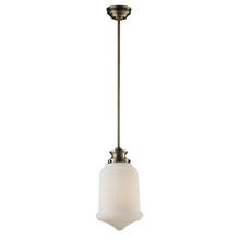  69018-1 - School House 1-Light Pendant in Antique Brass