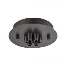  7SR-OB - Pendant Options 7 Light Small Round Canopy in Oil Rubbed Bronze