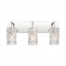  82192/3 - Forma de Crystal 23'' Wide 3-Light Vanity Light - Polished Chrome