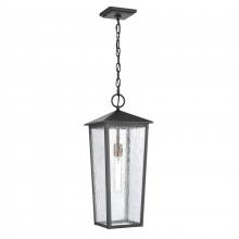  89474/1 - Marquis 22'' High 1-Light Outdoor Hanging Light - Matte Black