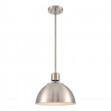 ELK Home Plus EC89735/1 - Zayne 12'' Wide 1-Light Pendant - Brushed Nickel