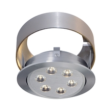  WLC142-N-98 - Tiro Collar 6 Light Tiro Conversion ring for J-Box in Brushed Aluminum