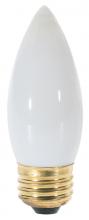  A3637 - 25 Watt B11 Incandescent; White; 2500 Average rated hours; 160 Lumens; Medium base; 130 Volt