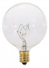  A3921 - 15 Watt G16 1/2 Incandescent; Clear; 2500 Average rated hours; 98 Lumens; Candelabra base; 130 Volt