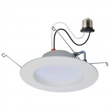  S11825R1 - 13.7 Watt LED Downlight Retrofit; 5-6 Inches; CCT Selectable; Round; White Finish; 120 Volt