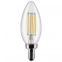  S21366 - 4 Watt B11 LED; Clear; Candelabra base; 90 CRI; 2700K; 120 Volt; 3-Pack