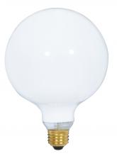  S3003 - 100 Watt G40 Incandescent; Gloss White; 4000 Average rated hours; 1050 Lumens; Medium base; 120 Volt