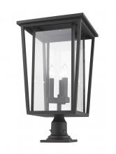  571PHXLR-533PM-ORB - 3 Light Outdoor Pier Mounted Fixture