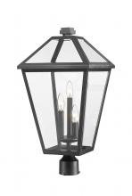  579PHXLR-BK - 3 Light Outdoor Post Mount Fixture