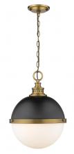  619P14-MB-FB - 2 Light Pendant