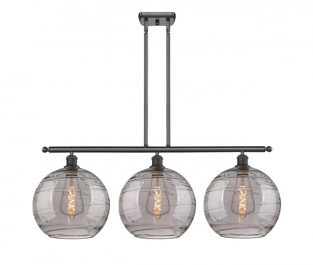 Athens Deco Swirl - 3 Light - 39 inch - Oil Rubbed Bronze - Cord hung - Island Light