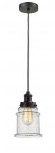  100OB-10GY-1H-OB-G184 - Edison - 1 Light - 8 inch - Oil Rubbed Bronze - Cord hung - Mini Pendant