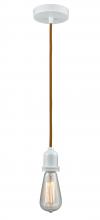  100W-10CR-0W - Whitney - 1 Light - 2 inch - White - Cord hung - Mini Pendant