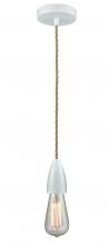  100W-10RE-4W - Fairchild - 1 Light - 2 inch - White - Cord hung - Mini Pendant