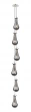  106-451-1P-PN-G451-5SM - Owego - 6 Light - 7 inch - Polished Nickel - Multi Pendant