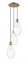 Innovations Lighting 113B-3P-AB-G652-7 - Cindyrella - 3 Light - 14 inch - Antique Brass - Cord Hung - Multi Pendant