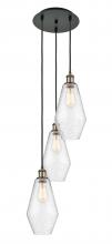 Innovations Lighting 113B-3P-BAB-G654-7 - Cindyrella - 3 Light - 14 inch - Black Antique Brass - Cord Hung - Multi Pendant