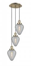 Innovations Lighting 113F-3P-AB-G165 - Geneseo - 3 Light - 13 inch - Antique Brass - Cord hung - Multi Pendant