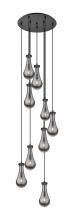  119-451-1P-BK-G451-5SM - Owego - 9 Light - 19 inch - Matte Black - Multi Pendant