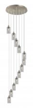  126B-12P-SN-G434-7SM - Crown Point - 12 Light - 24 inch - Brushed Satin Nickel - Multi Pendant