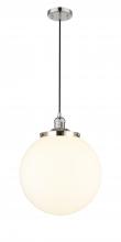  201C-PN-G201-14 - Beacon - 1 Light - 14 inch - Polished Nickel - Cord hung - Mini Pendant