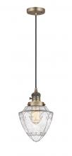  201CSW-BB-G664-7 - Bullet - 1 Light - 7 inch - Brushed Brass - Cord hung - Mini Pendant