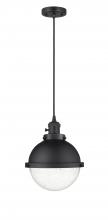  201CSW-BK-HFS-84-BK - Hampden - 1 Light - 9 inch - Matte Black - Cord hung - Mini Pendant