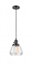  201CSW-OB-G172 - Fulton - 1 Light - 7 inch - Oil Rubbed Bronze - Cord hung - Mini Pendant