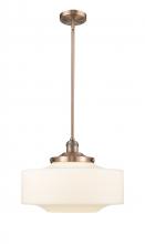  201S-AC-G691-16 - Bridgeton - 1 Light - 12 inch - Antique Copper - Stem Hung - Mini Pendant