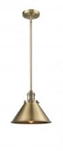  201S-BB-M10-BB - Briarcliff - 1 Light - 10 inch - Brushed Brass - Stem Hung - Mini Pendant