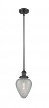  201S-BK-G165 - Geneseo - 1 Light - 7 inch - Matte Black - Stem Hung - Mini Pendant