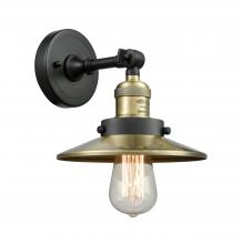  203-BAB-M4-AB - Railroad - 1 Light - 8 inch - Black Antique Brass - Sconce