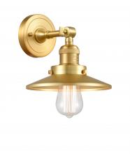  203-SG-M4 - Railroad - 1 Light - 8 inch - Satin Gold - Sconce