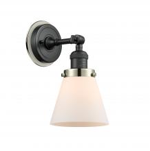  203BK-BPPN-HRPN-G61 - Cone - 1 Light - 6 inch - Matte Black - Sconce