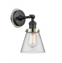  203BK-BPPN-HRPN-G62 - Cone - 1 Light - 6 inch - Matte Black - Sconce