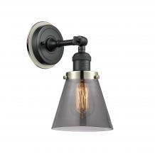  203BK-BPPN-HRPN-G63 - Cone - 1 Light - 6 inch - Matte Black - Sconce