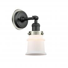  203BK-BPSN-HRSN-G181S - Canton - 1 Light - 5 inch - Matte Black - Sconce