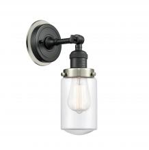  203BK-BPSN-HRSN-G312 - Dover - 1 Light - 5 inch - Matte Black - Sconce