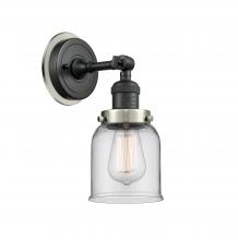  203BK-BPSN-HRSN-G52 - Bell - 1 Light - 5 inch - Matte Black - Sconce