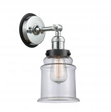  203PC-BPBK-HRBK-G182 - Canton - 1 Light - 7 inch - Polished Chrome - Sconce