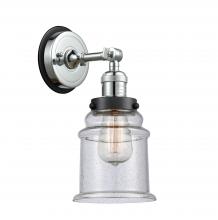  203PC-BPBK-HRBK-G184 - Canton - 1 Light - 7 inch - Polished Chrome - Sconce