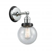  203PC-BPBK-HRBK-G204-6 - Beacon - 1 Light - 6 inch - Polished Chrome - Sconce