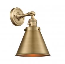  203SW-BB-M13-BB - Appalachian - 1 Light - 8 inch - Brushed Brass - Sconce