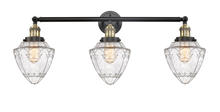  205-BAB-G664-7 - Bullet - 3 Light - 34 inch - Black Antique Brass - Bath Vanity Light