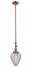  206-AC-G165 - Geneseo - 1 Light - 7 inch - Antique Copper - Stem Hung - Mini Pendant