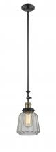  206-BAB-G142 - Chatham - 1 Light - 7 inch - Black Antique Brass - Stem Hung - Mini Pendant