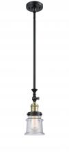  206-BAB-G184S - Canton - 1 Light - 5 inch - Black Antique Brass - Stem Hung - Mini Pendant